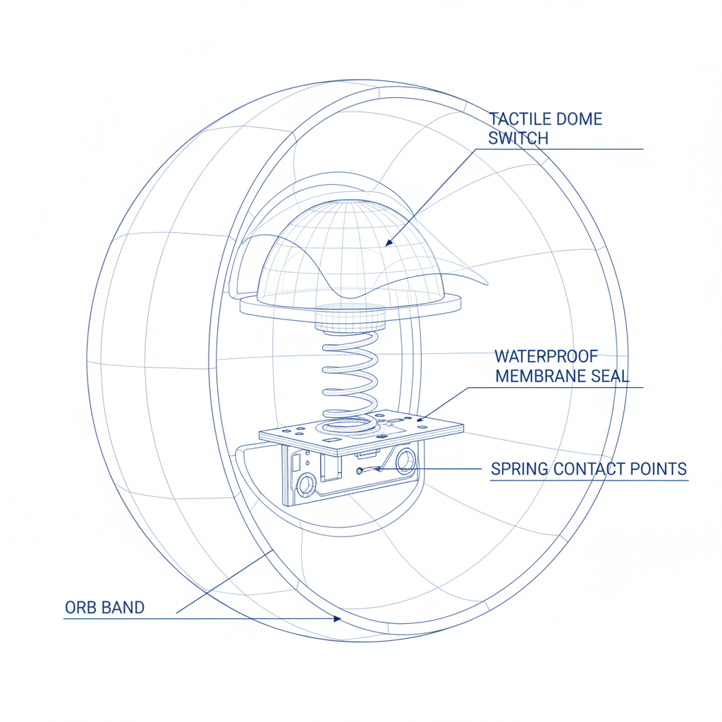 Button mechanism wireframe